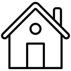 A residential building, icon of house