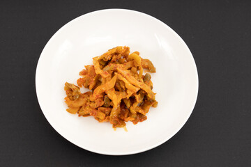 A typical Chinese snack, pickled mustard