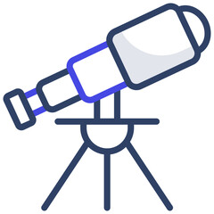 Vector Telescope icon in flat design