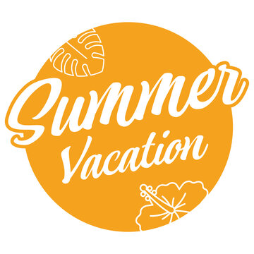 Summer vacation logo サマーバケーションのロゴ