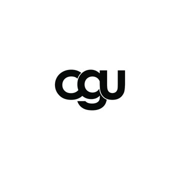 cgu letter original monogram logo design