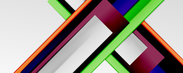 Color abstract lines trendy geometric background for business or technology presentation, internet poster or web brochure cover, wallpaper