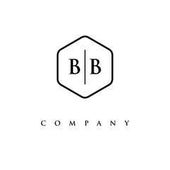 initial BB logo design vector
