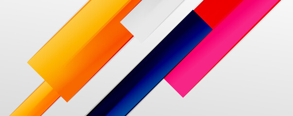 Multicolored lines background. Design template for business or technology presentations, internet posters or web brochure covers