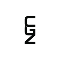 cgz letter original monogram logo design