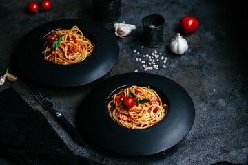 pasta with feta and tomatoes