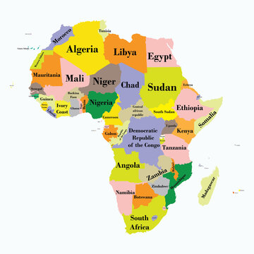 political map of africa