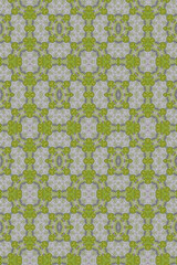 モザイク技法による幾何学的な模様のデザイン