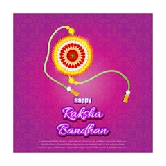 vector illustration for Indian festival Raksha Bandhan means Raksha Bandhan