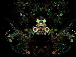 Imaginatory fractal background generated Image