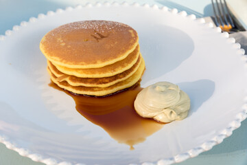 Pancake with pistacchio cream