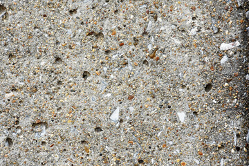 Concrete surface with small gravel