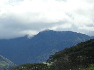 clouds over the mountain