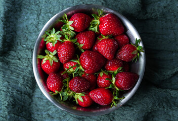 Strawberries in a bowl