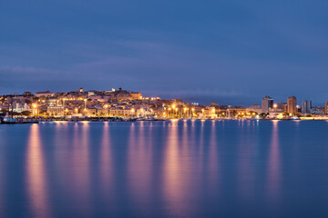View on Cagliari skyline, italian city in Sardinia
