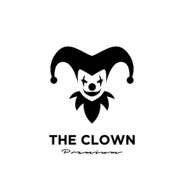 clown / joker logo icon design vector illustration