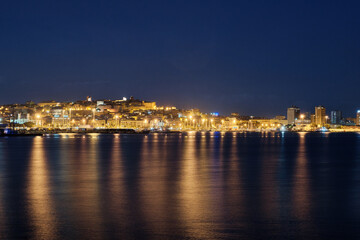 Fototapeta na wymiar View on Cagliari skyline, italian city in Sardinia