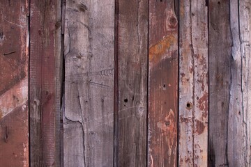 The background is made of wooden panels. Old vintage board texture.