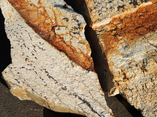 stones on the ground