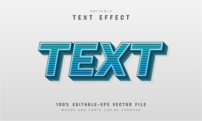 Stripes text effect editable