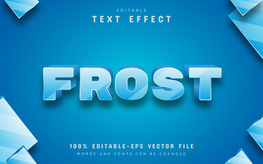 Frost text effect