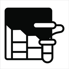 painting glyph icon,  real estate  web and mobile icon.