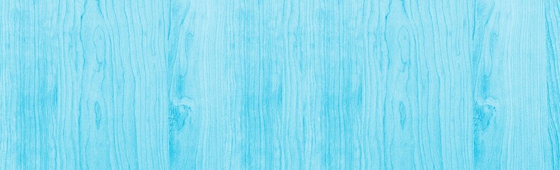 Panorama of Blue vintage wooden table top pattern texture and seamless background