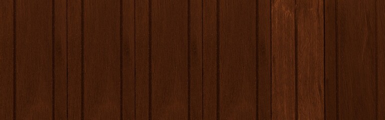 Panorama of New brown vintage wooden wall texture and background seamless or a white wooden fence