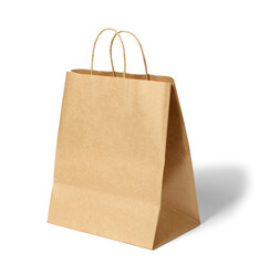 bag paper isolated package brown blank shopping paper bag retail  container sale store gift shop design