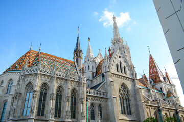 Fototapeta premium Budapest, Hungary - June 20, 2019: Castle District located on Buda side of the city
