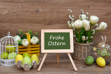 Osterkarte: Frohe Ostern