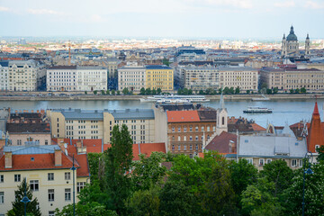 Budapest, Hungary - June 20, 2019: Castle District located on Buda side of the city