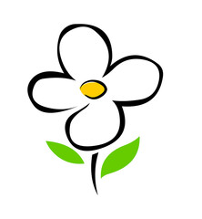 Flower logo icon vector