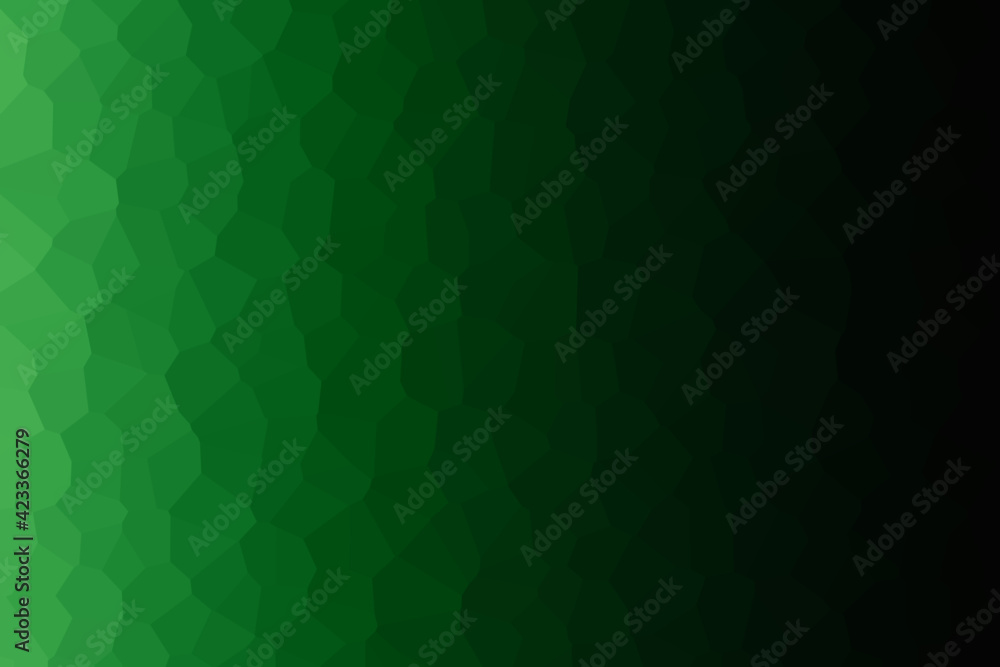 Poster abstract low poly background in green gradient color