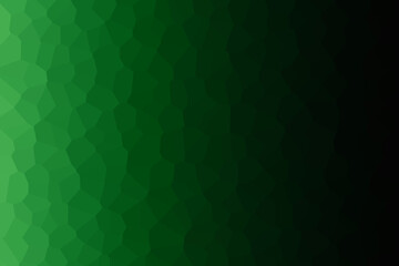 Abstract low poly background in green gradient color