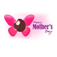 vector illustration for Happy Mother's  Day