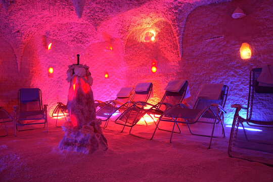 Salt cave in Iwonicz-Zdroj. Poland