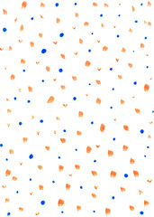 Abstract Orange and Blue background. Isolated spots texture for logo, invitation, card design.