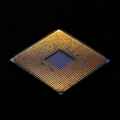 Processor to the computer. Concept for technology and computing. Detail of connectors. CPU Chip...