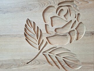 dried flowers on a wooden background