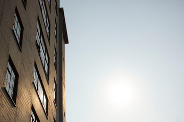 Glittering sunshine on walls