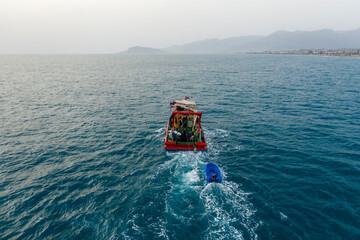 boat on the sea