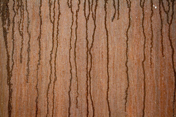 textured rusty metal with traces of water drops, metal corrosion, metal background