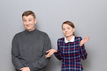 Portrait of couple during conversation, relationship concept