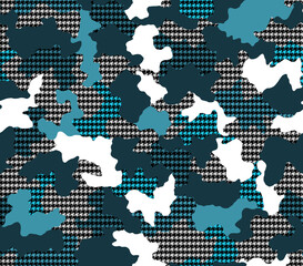 Seamless camouflage pattern, modern camouflage print.