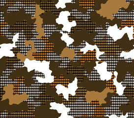 Fototapeta premium Seamless camouflage pattern, modern camouflage print.