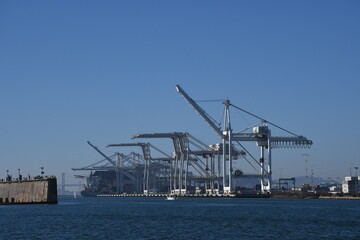 Obraz premium Port of Oakland. The Port of Oakland is the fifth busiest port in the United States.