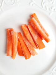 carrot on a plate