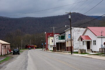 Durbin USA - 18 April 2013 - Main street in Durbin Pocahontas County West Virginia