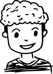 Man face cartoon icon